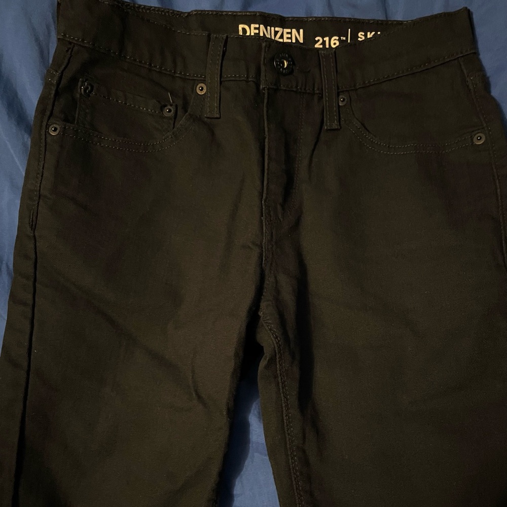 Levi’s Denizen Black Skinny Jeans